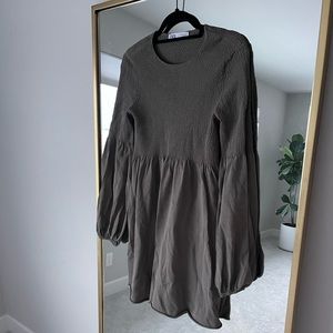 Zara olive green dress